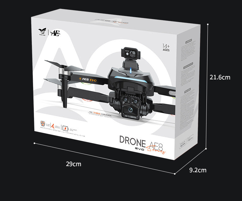 Cross-Border AE8EVO Drone Brushless Motor HD Professional Aerial Photography360Omni-directional Obstacle Avoidance Drone Drone
