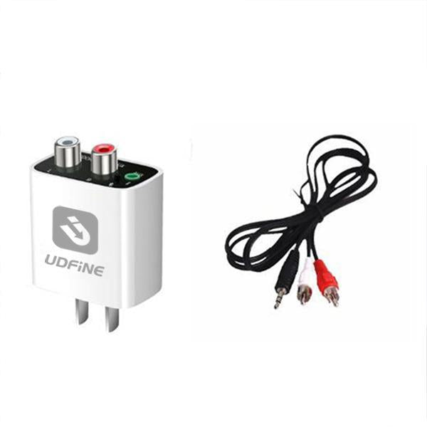 UDFINE Smart Bluetooth 5.4 Receiver to AUX/RCA Converter for Old Speakers | High-Quality Stereo Sound | Plug & Play | No Setup Hassles | Upgrade Your Audio Experience Audio Smartphone connection apx home amplifier mixer Wireless Set