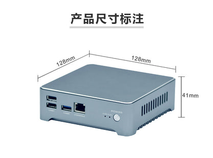 Industrial Control Four-Network Port J412 5,000 M Soft Industrial Control Machine Aikuai Mini Computer Small Host J1900