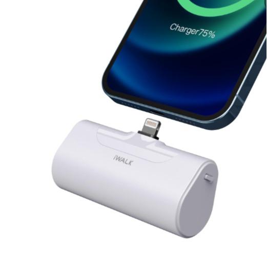 iWALK Small Portable Charger 4500mAh Lightning options available,Home Office Travel Charger,suitable for iPhone 8-14