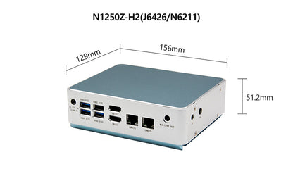 12th Gen N100 Mini Host Low Power Consumption Micro Dual Network Industrial Control Computer J6426 Industrial Small Host