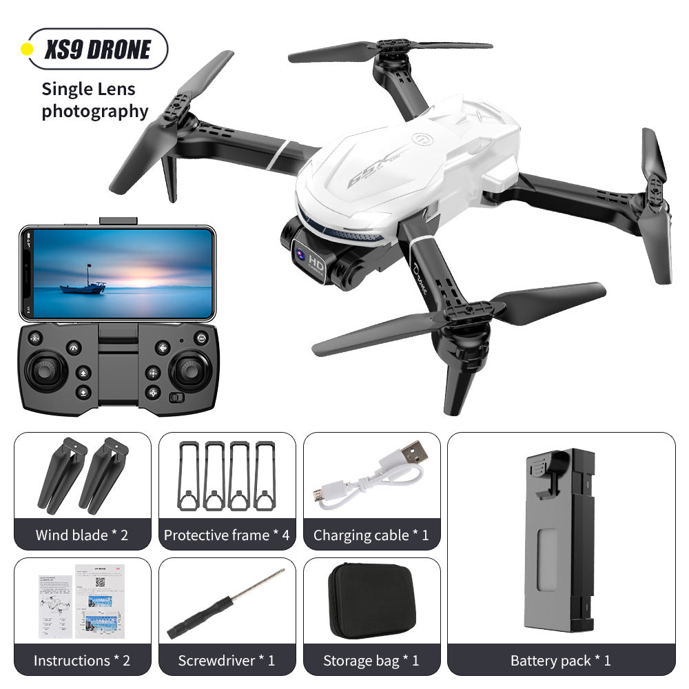 XS9Cross-border Drone4K Dual Camera HD Aerial Photography Foldable Drone with Altitude Hold V88Remote Control Airplane Toy