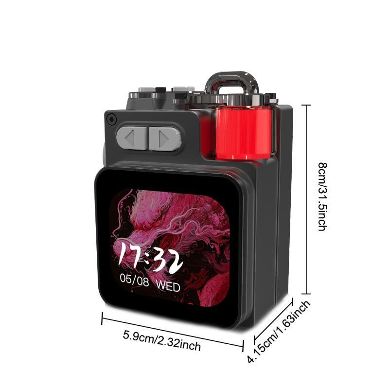 GAMINJA Wireless Speakers, Portable Mini Multi-function Wireless Music Player, Rechargeable Stereo Radio Speaker with Cool Light for Home Office