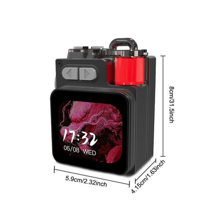 GAMINJA Wireless Speakers, Portable Mini Multi-function Wireless Music Player, Rechargeable Stereo Radio Speaker with Cool Light for Home Office