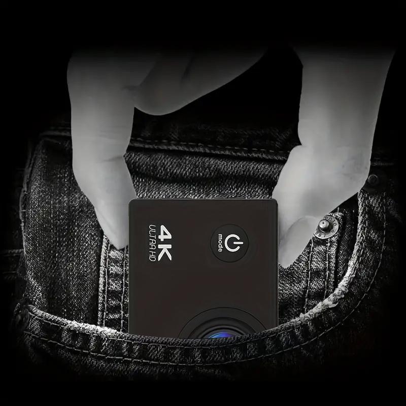 Action Camera with 4K 30FPS Ultra HD Video,12MP Photos, HDR,2.0" Image Sensor, Daily Streaming, HD camera, Stabilization