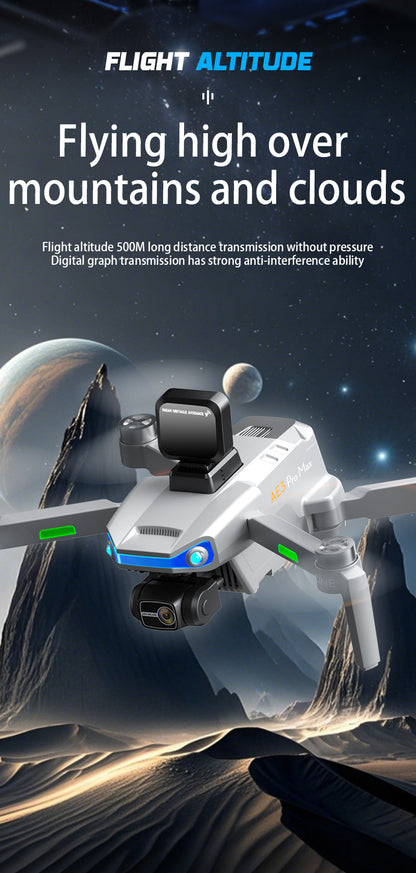 Cross-Border AE3Drone remote control with screen brushless GPS Three-axis gimbal Obstacle Avoidance Drone Remote Control Aircraft