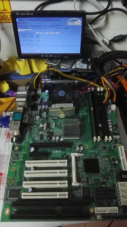 P4BWA 100% OK Original IPC Mainboard Q965 Chipset ATX Industrial Motherboard 4*PCI 2*ISA 5 x RS232 & 1 x RS422/485 With CPU RAM