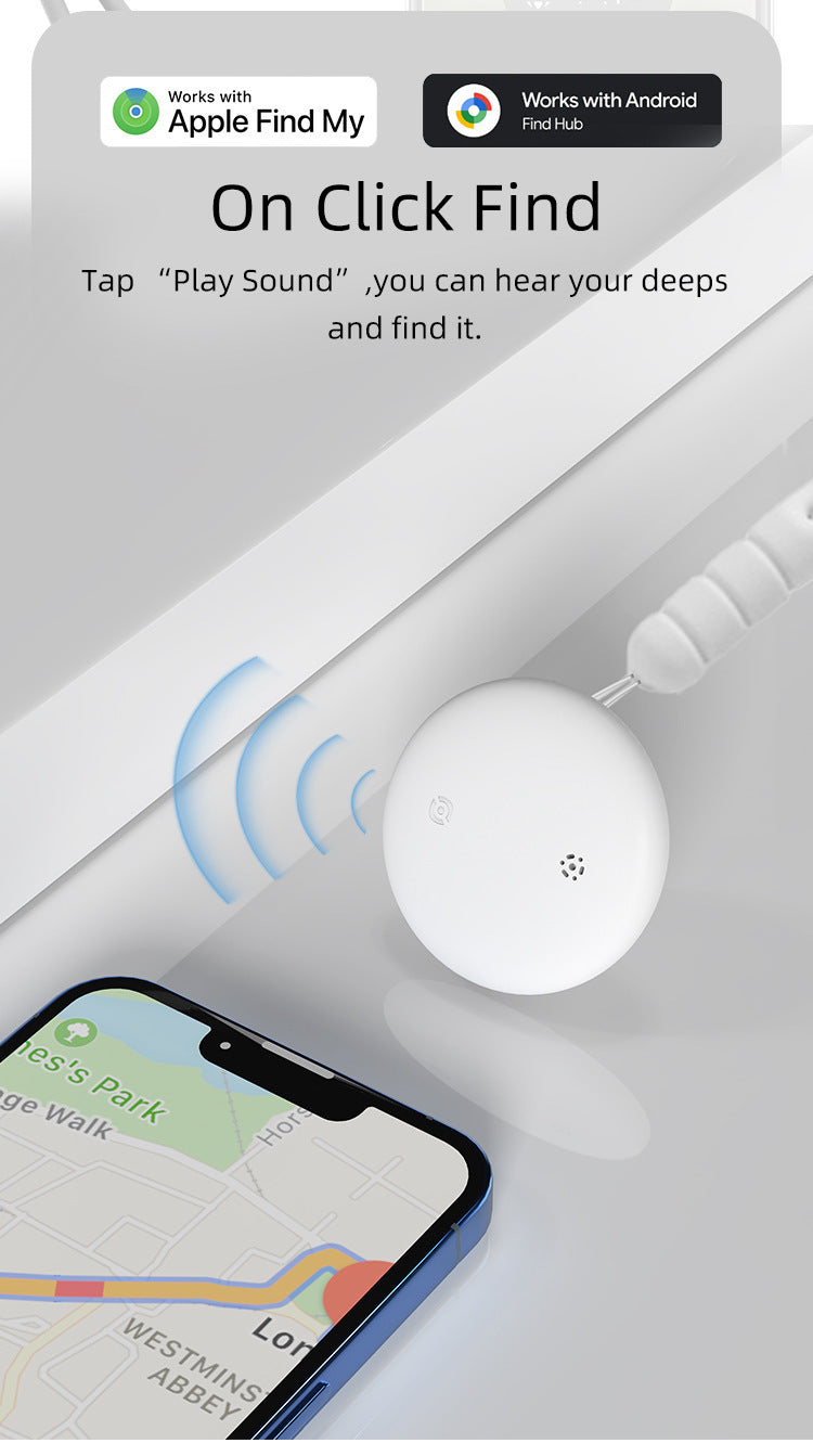 Compatible with Apple and Android Dual System Locator Findmy Google Android Pet Car Anti-Lost Device