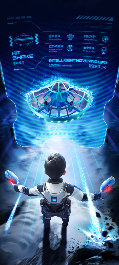 Cross-Border XS4Colorful Induction Quadcopter Children's Toy UFO Mini Drone Levitation Rotating UFO