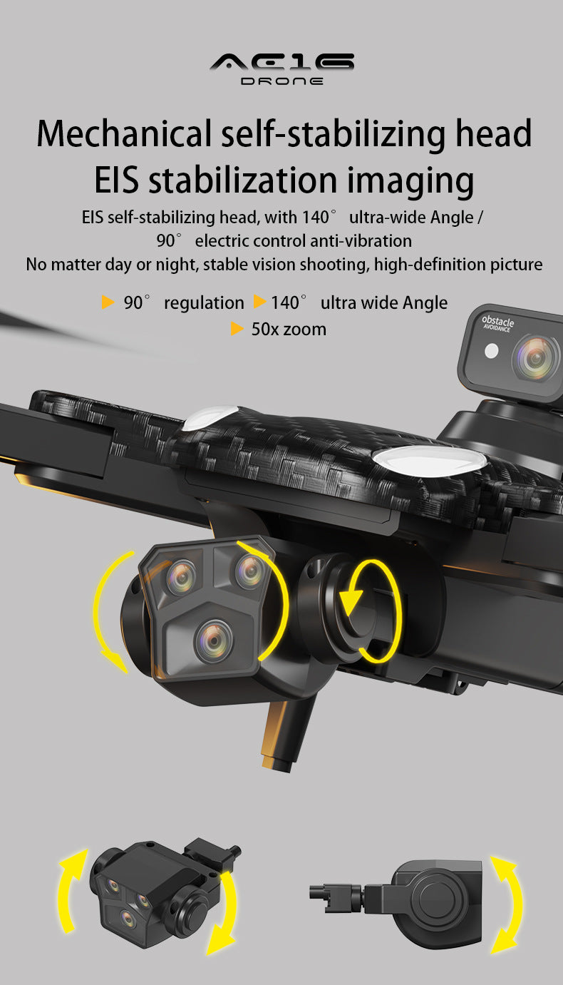 Cross-Border AE16Drone Laser Obstacle Avoidance Drone GPS Satellite Positioning Four Lens Brushless Quadcopter