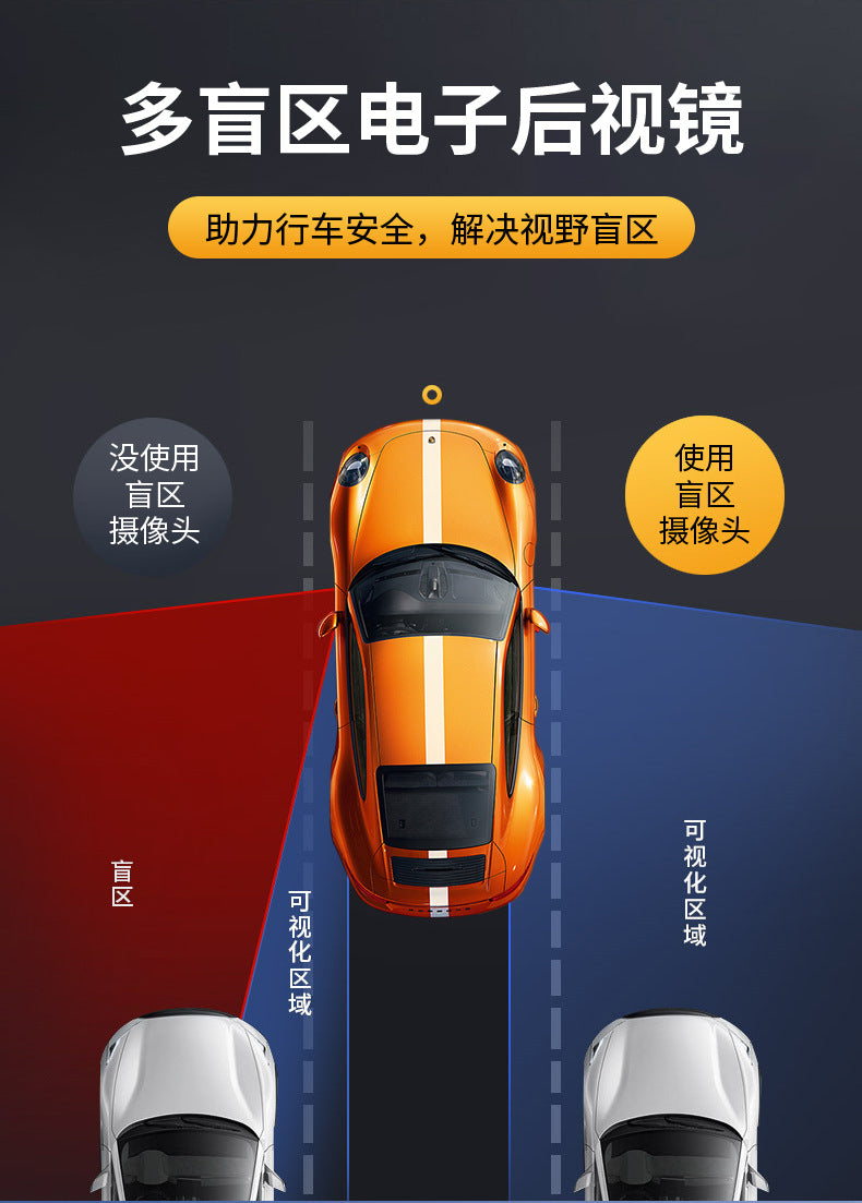 High Definition Car Mount DVR Supply Cross-Border E-commerce Factory In-Stock Wholesale Parking Guard Rearview Mirror Dash Cam