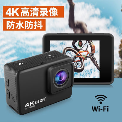 Cross-Border4k HD Sports Camera Waterproof and Anti-Shake Remote Control Camera Outdoor shooting recorder custom factory