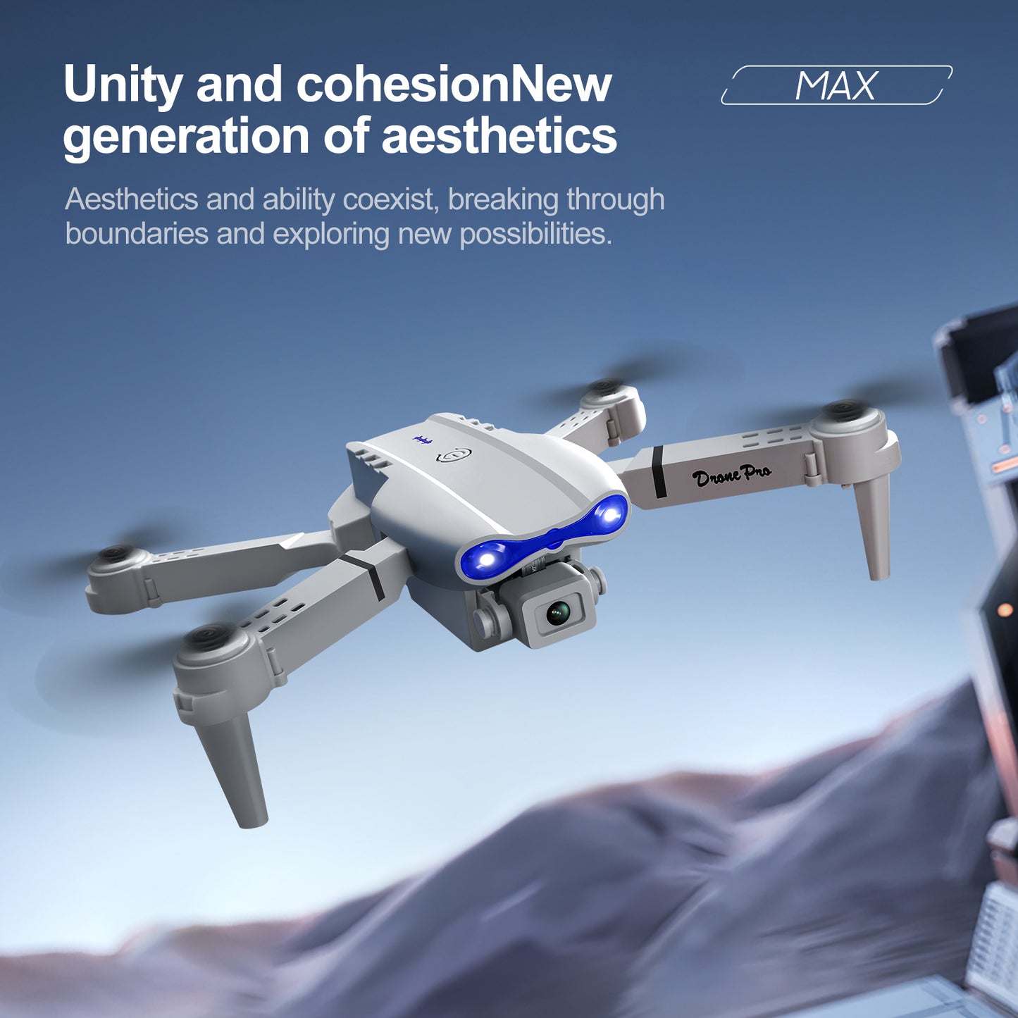 Cross-Border E88/E99D Screen-Controlled Drone with Lights, Foldable Dual Camera, Optical Flow Aerial Photography, Remote-Controlled Aircraft, Quadcopter