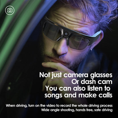 Anti-Blue Light Wireless DV Sports Call Music Listening Cycling Shooting Bluetooth Earphones Audio Smart Glasses