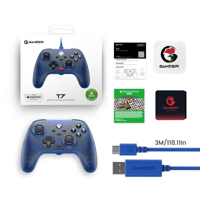 GameSir T7 Wired Controller for Xbox Series X|S Xbox One and Windows 10/11, PC Gaming Gamepad with 3.5mm Audio Jack