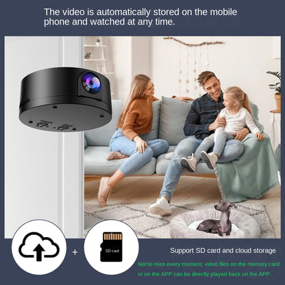 Wireless Smart Surveillance Camera for Home Use, Connectable to Mobile Phone, Remote Monitor, No Blind Spots, High-Definition Night Vision Camera