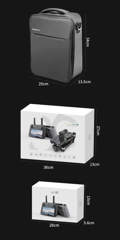 AE86+Digital image transmission with touchscreen obstacle avoidance HD professional aerial photography drone automatic return GPS Remote control aircraft