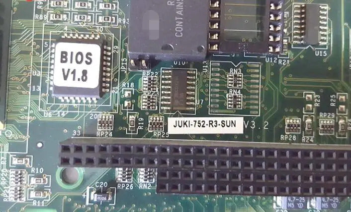 JUKI-752-R3 V3.2 100% OK Original IPC ISA Industrial Motherboard Half-Size CPU Card PICMG1.0 Embedded Mainboard wtih CPU RAM FAN
