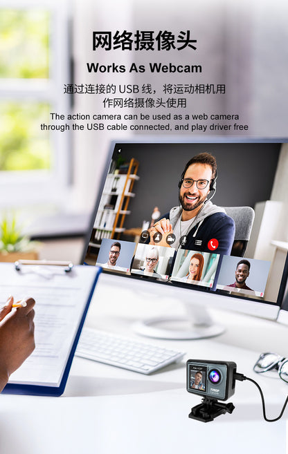 Cross-border new high-definition sports camera waterproof wifi Remote Control Outdoor Aerial Photography Camera Helmet Riding Camera