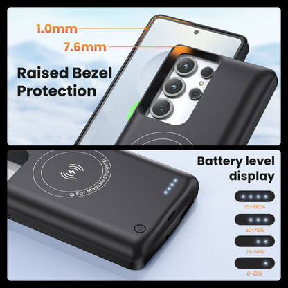 Cross-border Amazon Back Clip Battery Compatible with Samsung s25ultra/24/23/22p Wireless Back Clip Power Bank