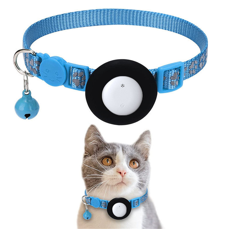 Pet Cat Tracking Collar Only iOS Compatible Apple Find My Locator Footprint Reflective Collar