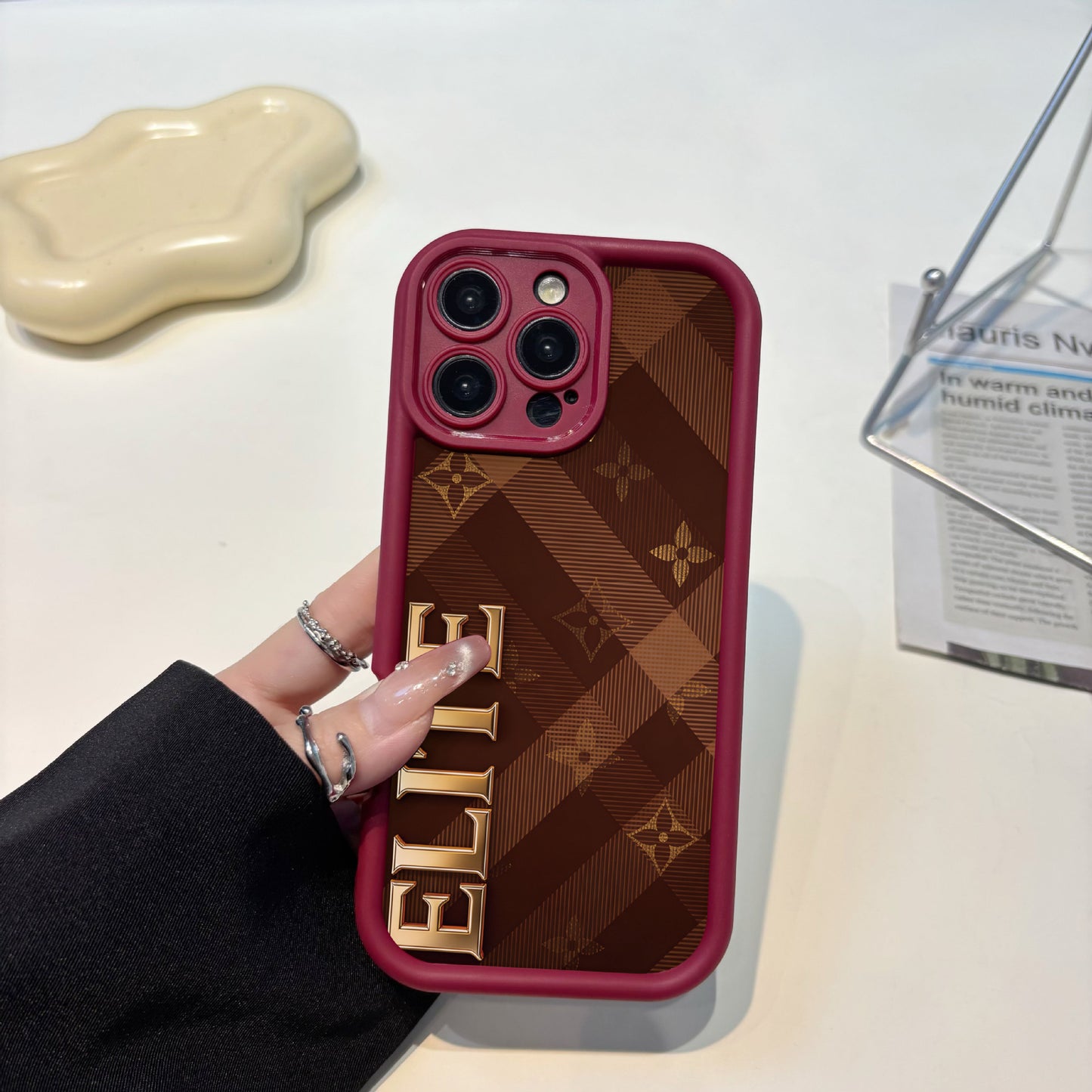 Suitable for diamond grit iPhone17promax iPhone Case161513111214TPU Custom Soft Cross-Border