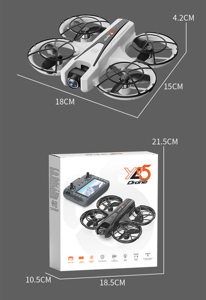 Cross-Border YL05Drone Flying Across Large Screen Without Phone Aerial Photography HD Optical Flow Brushless Toy Airplane