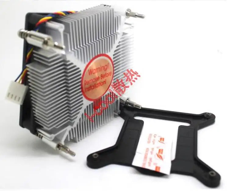 1150 1151 Cooler ultra-thin For Intel i3 i5 CPU Processor pure aluminum radiator CPU FAN 4-wire Double ball fan thickness 33mm