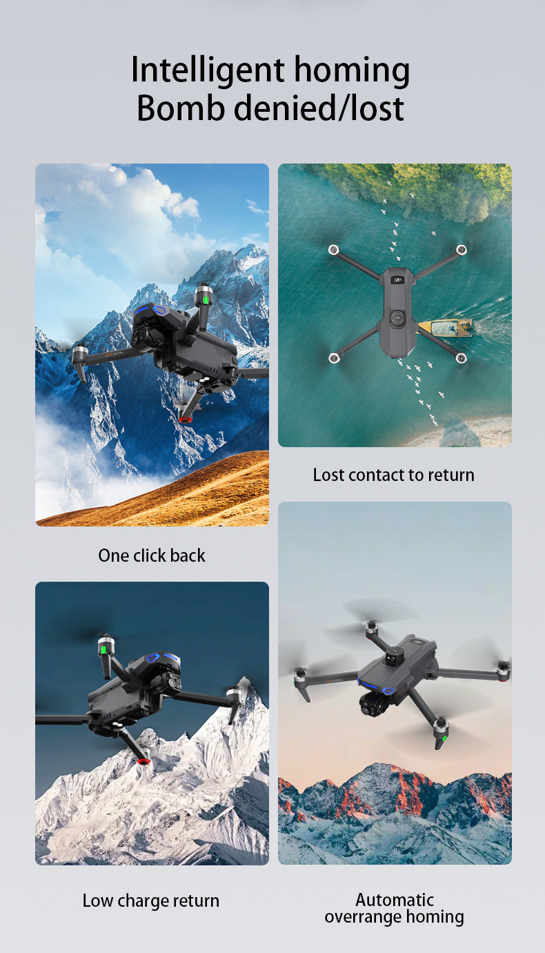 Cross-Border AE30Screen-controlled Three-axis Gimbal Drone HD Aerial Photography Digital Image Transmission GPS Positioning Flight Device Drone