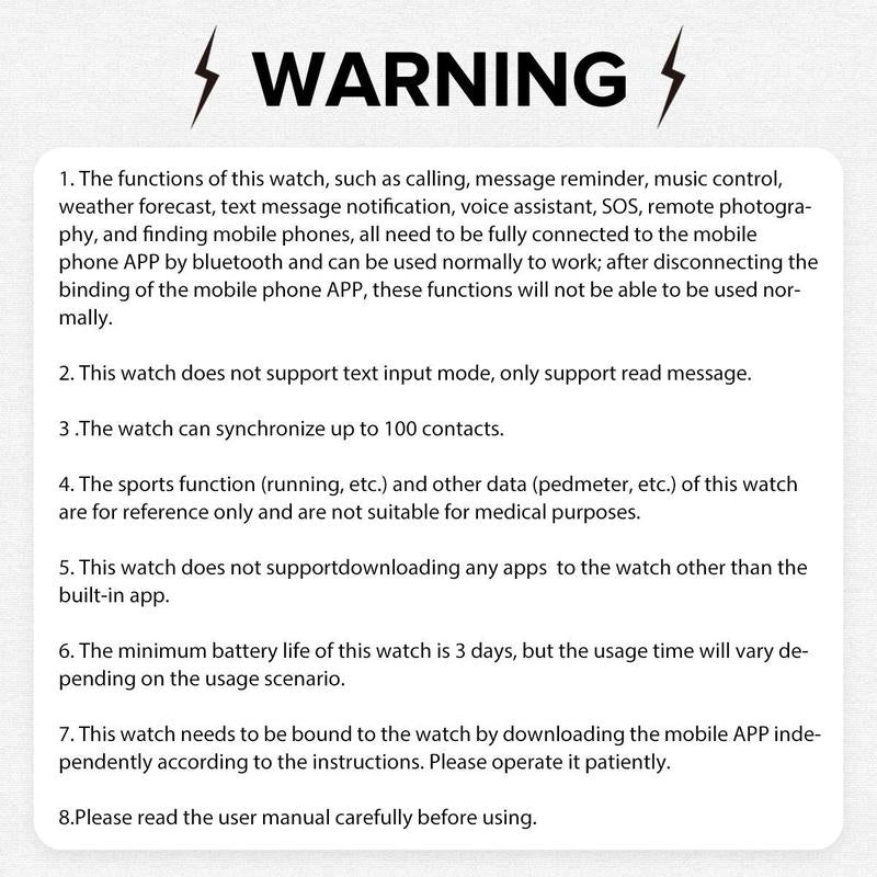 SIMSONLAB 2.01 Inch Smart Watch with Silicone Case, Fashionable Wearable Device for Men & Women, Support BT Calling and NFC Function, Multi-sport Modes Fitness Tracker