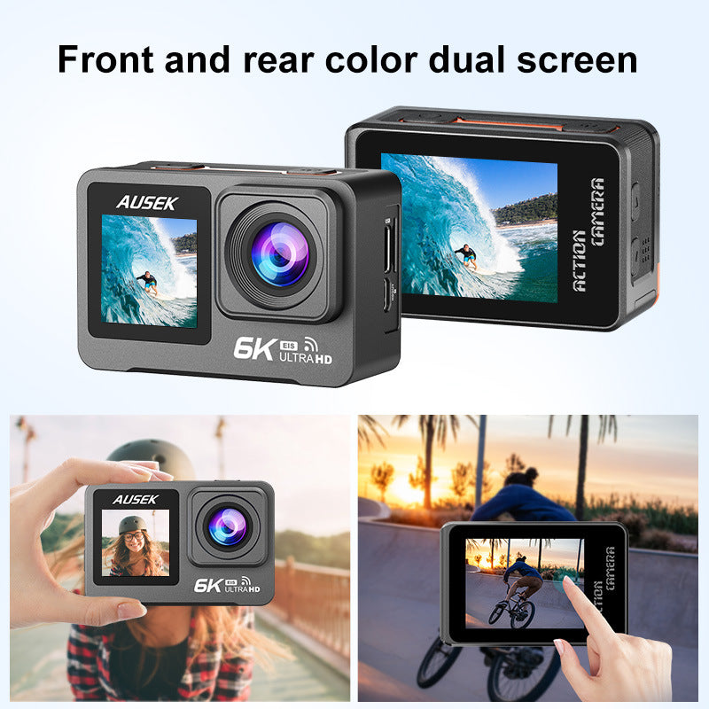 6k Sport Action Cam Camera Cross-Border6k Sports Camera Anti-Shake Waterproof6k Cycling Computer