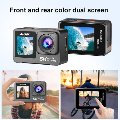 6k Sport Action Cam Camera Cross-Border6k Sports Camera Anti-Shake Waterproof6k Cycling Computer