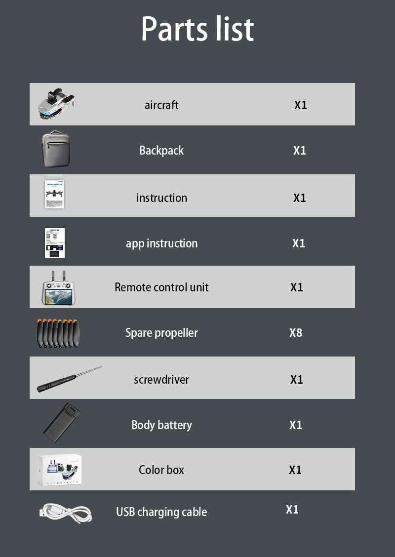 Cross-Border AE3Drone remote control with screen brushless GPS Three-axis gimbal Obstacle Avoidance Drone Remote Control Aircraft