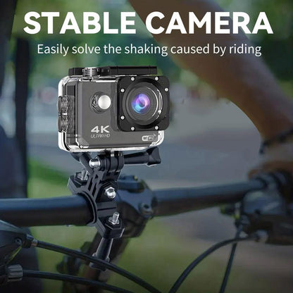 Action Camera with 4K 30FPS Ultra HD Video,12MP Photos, HDR,2.0" Image Sensor, Daily Streaming, HD camera, Stabilization