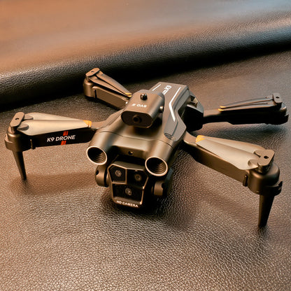 Cross-Border K9MAX Drone Aerial Photography Three Lens Four Axis Aircraft Optical Flow Obstacle Avoidance Remote Control Aircraft Toy drone