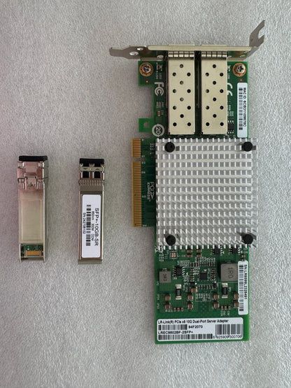 LREC9802BF-2SFP+ 82599ES 10G Fiber Port Card X520-SR2 DA2 with SFP+