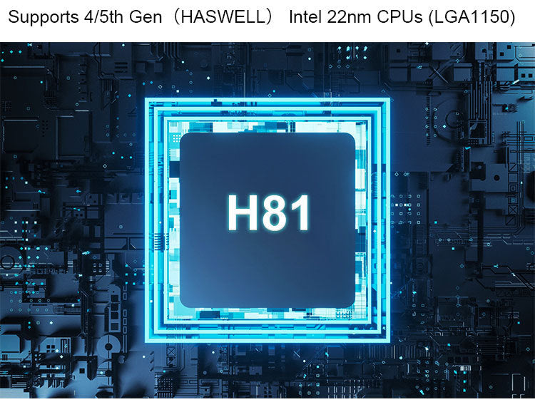 H81Computer Motherboard All-in-One4 5 Generation CPULGA1150Needle Memory DDR3Desktop