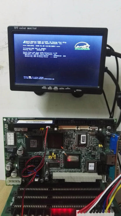 PCA-6751 B202-1 100%OK Fanless Brand ISA Industrial PC Mainboard Half-Size CPU Card PICMG1.0 With CPU RAM Lan PC104