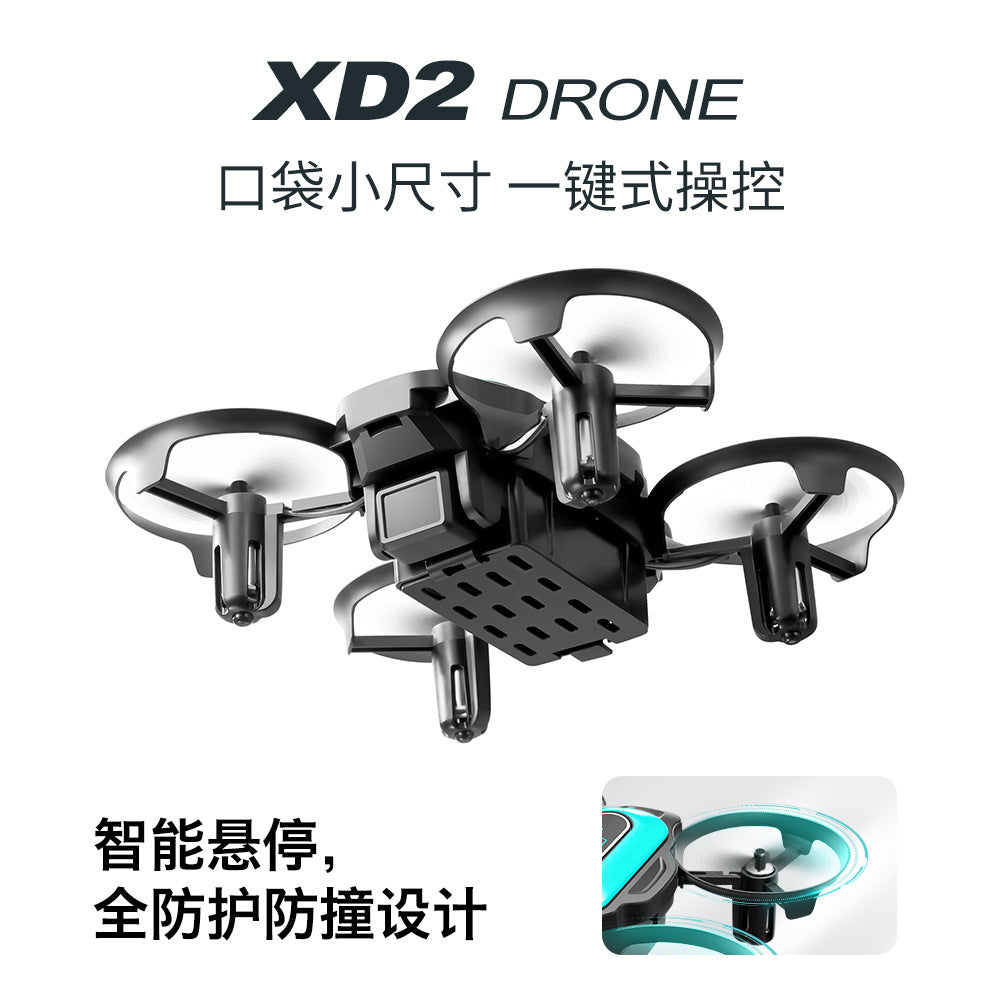 Cross-Border XD2Mini Drone, Shockproof and Impact Resistant2.4G Four-Axis Aircraft360°Rotating and Rolling Remote Control Toy