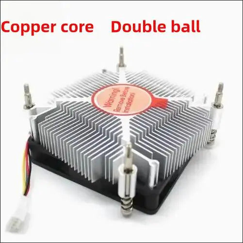 1150 1151 Cooler ultra-thin For Intel i3 i5 CPU Processor pure aluminum radiator CPU FAN 4-wire Double ball fan thickness 33mm