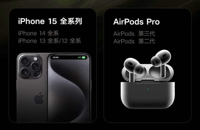 Ultra-Thin MagSafe Magnetic Watch Wireless Power Bank10000mAh Digital Display PD Two-way Fast Charging Power Bank