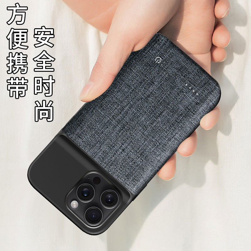 Suitable for Apple15/14/13Mini/12Pro Back Clip Battery iPhone11/XR Wireless Power Bank for Mobile Phones