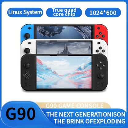 New G90 Handheld Game Console with 7 Inch IPS Screen, 4000mah Battery, Retro Gaming Device and Directional Buttons, Rechargeable Game Console