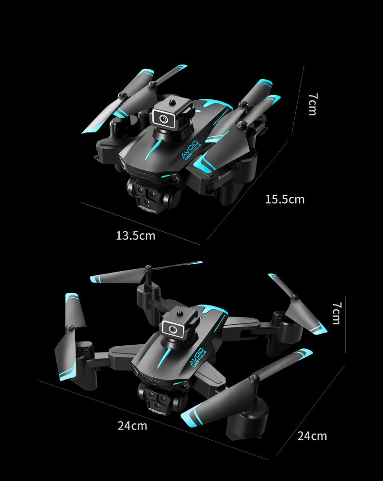 Cross-Border KY605S Drone Three-Camera Aerial Photography Four-Sided Obstacle Avoidance Remote Control Aircraft Optical Flow Positioning Quadcopter
