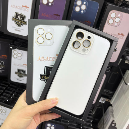 Compatible with iPhone 15 14 13 12 Pro Max Plus Original Titanium Phone Case Apple 14 Pro Max Metal Texture 13 Matte Anti-drop Protective Cover