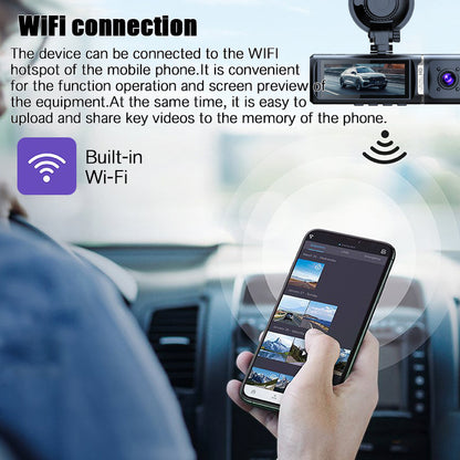 4K Ultra HD Night Vision Recorder WIFI Interconnected Reversing Camera3Dash Cam2K Hd