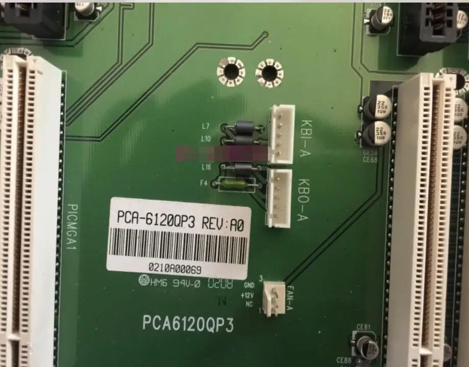 PCA-6120QP3 REV.A0 Very Nice Embedded IPC Industrial Backplane Board 4ch PICMG 1.0 BUS Expansion 3*PCI Slot