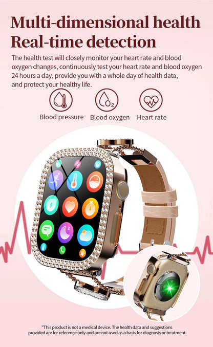 2025 Fashion Smart Watches for Women, Touch Screen Watch, Answer/Make Calls/100+ Sports Modes/Message Reminder, DIY Watch Dials, Wearable Devices, Smart Watches for iPhone/Andriod, Gift for Wife, Girl Friend