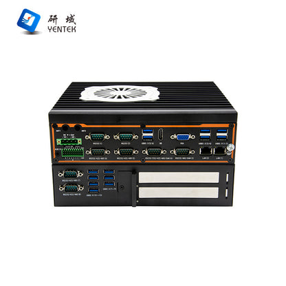 G37-C8E2 Dual Network 8 Serial Port Industrial Computer Dual PCIE Rail DIN Industrial Host Vision Industrial Computer