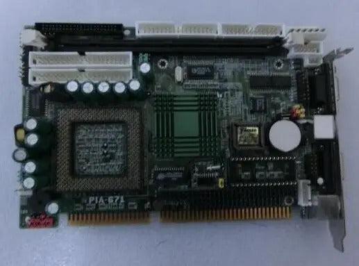 PIA-671 100% OK Original IPC Board ISA Slot Industrial motherboard Half-Size CPU Card PICMG1.0 Mainboard with CPU RAM